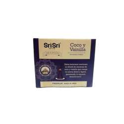 SAHUMERIO PREMIUM COCO Y VAINILLA CONOS X 25 GR SRI SRI TATTVA