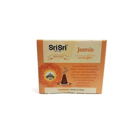 SAHUMERIO PREMIUM JAZMIN CONOS X 25 GR SRI SRI TATTVA