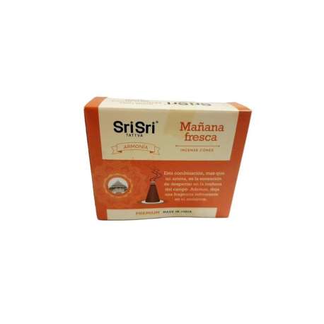 SAHUMERIO PREMIUM MAÑANA FRESCA CONOS X 25 GR SRI SRI TATTVA