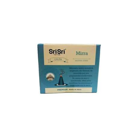 SAHUMERIO PREMIUM MIRRA CONOS X 25 GR SRI SRI TATTVA