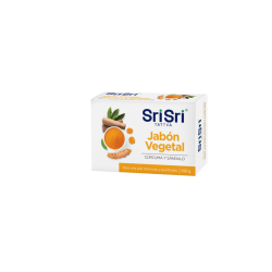 JABON VEGETAL CURCUMA Y SANDALO X 100 GR. SRI SRI TATTVA-AYURVEDA