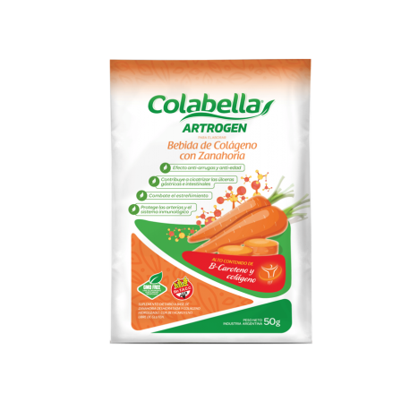 ARTROGEN BEBIDA DE COLAGENO C/ZANAHORIA + BETACAROTENO X 50 GR COLABELLA