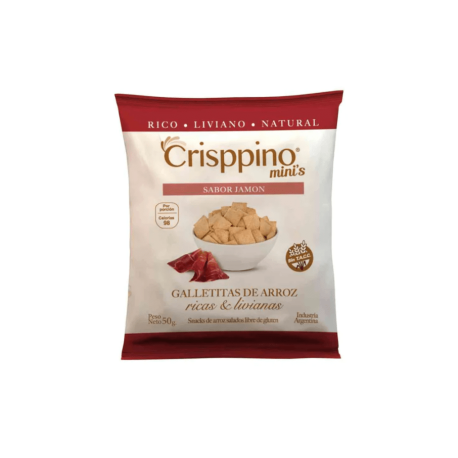 GALLETA DE ARROZ SABOR JAMON CRISSPINO
