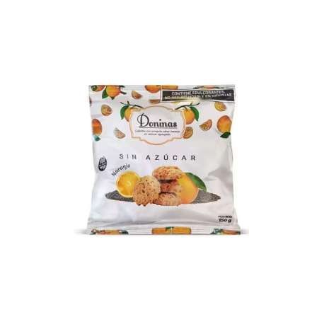 GALLETITA NARANJA SIN AZUCAR X 150 GR DONINAS
