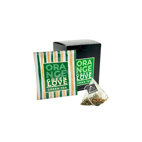TE HEBRAS ORANGE GREEN LOVE (GREEN TEA) X 10 SAQ. INTI ZEN