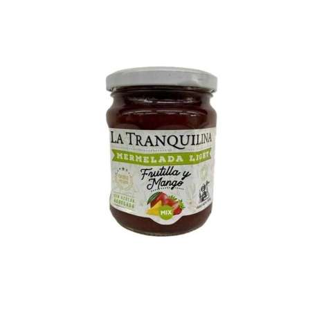 MERMELADA DE FRUTILLA Y MANGO LIGHT X 330 GRS LA TRANQUILINA