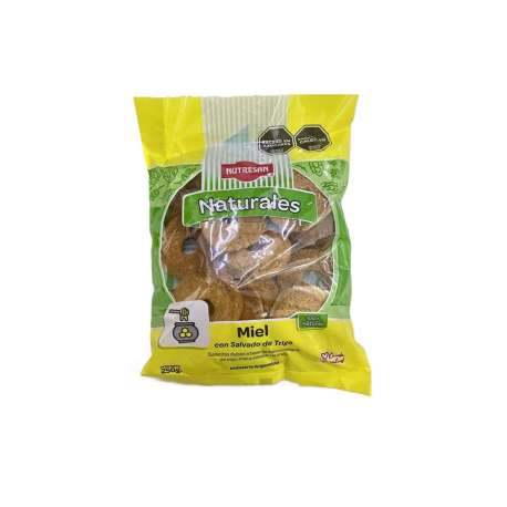 GALLETITAS NATURALES C/MIEL Y SALVADO DE TRIGO NUTRESAN
