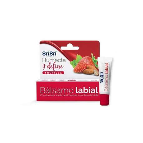 BALSAMO LABIAL SABOR FRUTILLA X 10 GR. SRI SRI TATTVA-AYURVEDA