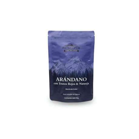 TE DE ARANDANOS CON FRUTOS ROJOS Y NARANJA X 50 GRS. PATAGONIA