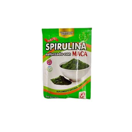SPIRULINA REFORZADO CON MACA X 100 GR PRODUCTOS MI TIERRA