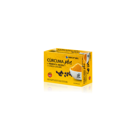 CURCUMA PLUS (PIMIENTA NEGRA+CANELA+JENGIBRE) X 30 CAPS. PROVEFARMA-GEONAT