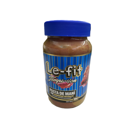 MANTEQUILLA DE MANI FRAMBUESA X 360 GR. LE FIT