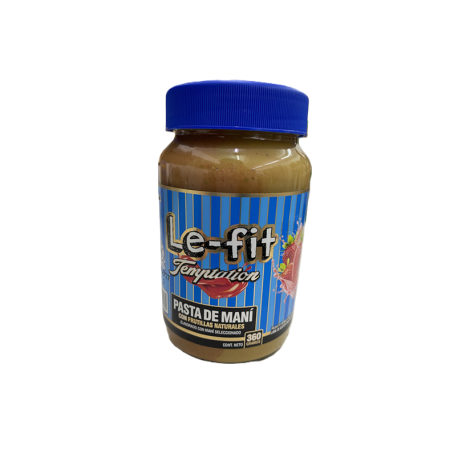 MANTEQUILLA DE MANI FRUTILLA X 360 GR. LE FIT