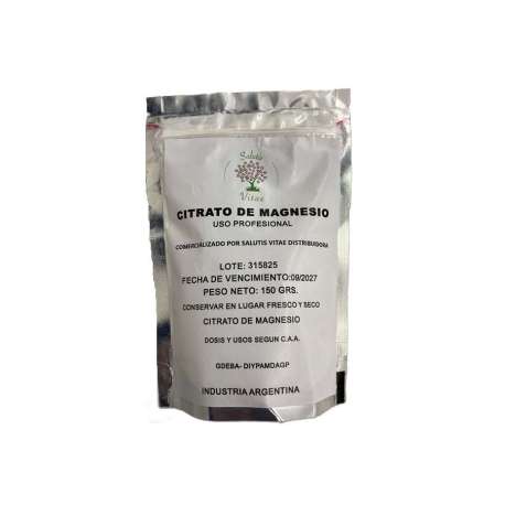 CITRATO DE MAGNESIO PURO X 150 GR PRODUCTOS IMPORTADOS