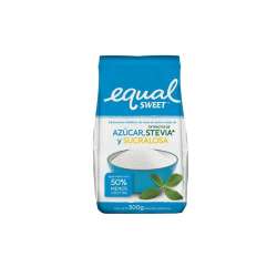 EQUALSWEET AZUCAR C/STEVIA Y SUCRALOSA  X 500 GR SAN SERVICE