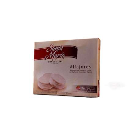 ALFAJORES BLANCOS CAJA X 6 UNID. SANTA MARIA