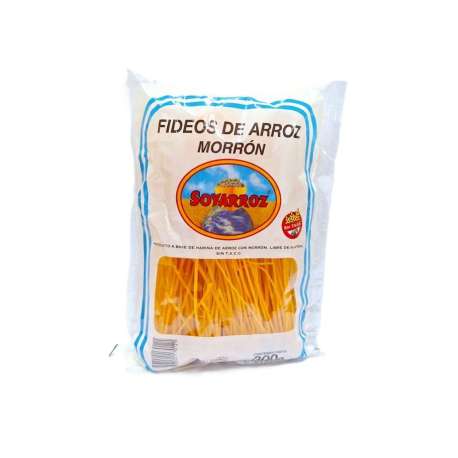 FIDEO DE ARROZ SABOR MORRON SOYARROZ