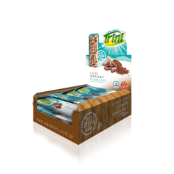 BARRA DE CEREALES Y SEMILLAS CON CHOCOLATE Y STEVIA TRINI