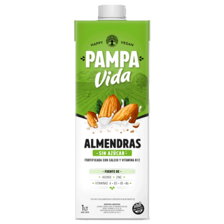 BEBIDA ALMENDRA SINA ZUCAR X 1 LT. PAMPA VIDA