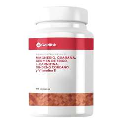 MAGNESIO,GUARANA,G.DE TRIGO Y GINSENG X 30 CAPS GOLD FISH