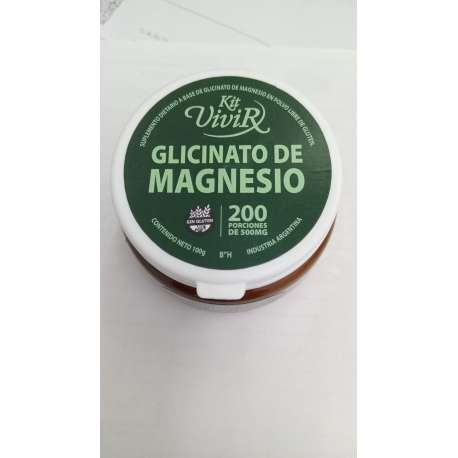 GLICINATO DE MAGNESIO X 200 PORC X 100 GR KIT VIVVIR
