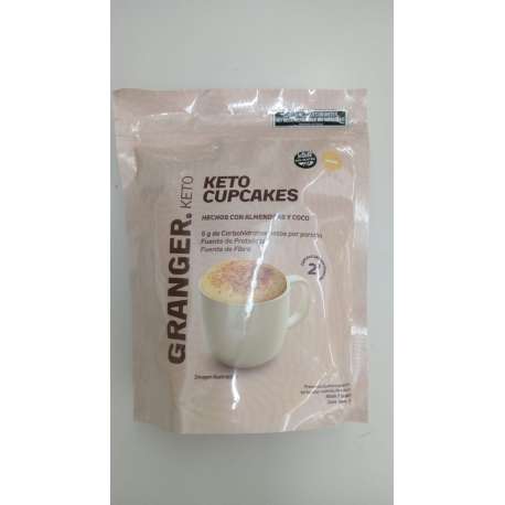 CUPCAKES KETO SABOR VAINILLA X 210 GR GRANGER