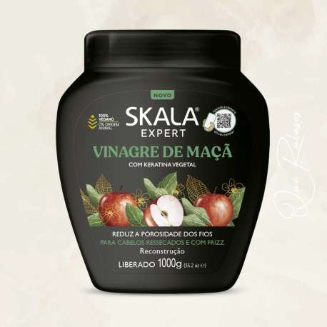 CREMA PARA PEINAR E HIDRATANTE VINAGRE DE MACA  X 1KG. SKALA