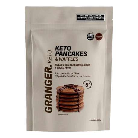 PANCAKES KETO SABOR CHOCOLATE X 200 GR GRANGER