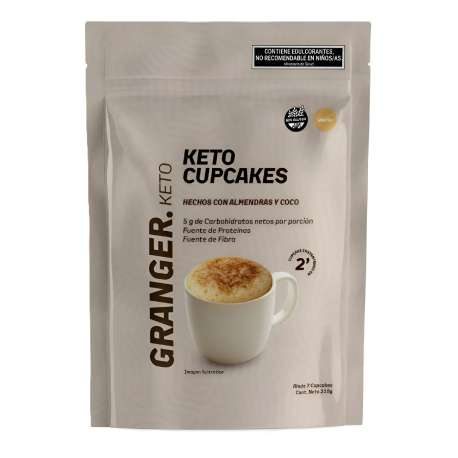 CUPCAKES KETO SABOR VAINILLA X 210 GR GRANGER