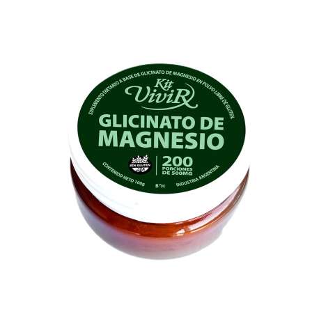 GLICINATO DE MAGNESIO X 200 PORC X 100 GR KIT VIVIR
