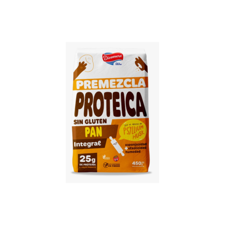 PREMEZCLA PAN INTEGRAL PROTEICO X 450 GRS.DICOMERE