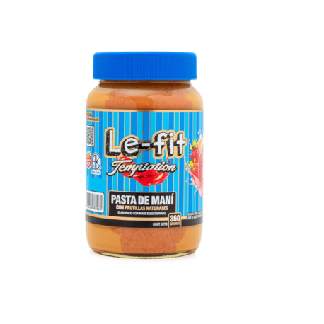 MANTEQUILLA DE MANI FRUTILLA X 360 GR. LE FIT