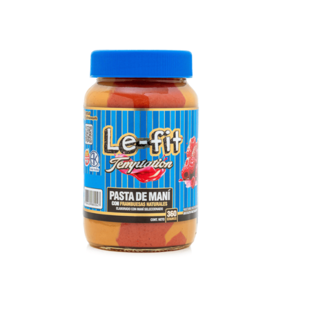 MANTEQUILLA DE MANI FRAMBUESA X 360 GR. LE FIT