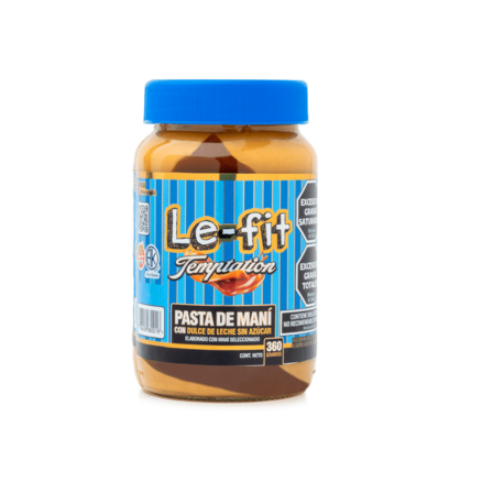 MANTEQUILLA DE MANI CON DULCE DE LECHE TENTATION X 360 GR. LE FIT