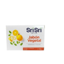 JABON VEGETAL NARANJA Y TULASI X 100 GR SRI SRI TATTVA