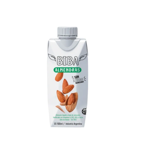 LECHE DE ALMENDRAS X 500ML. BIBA