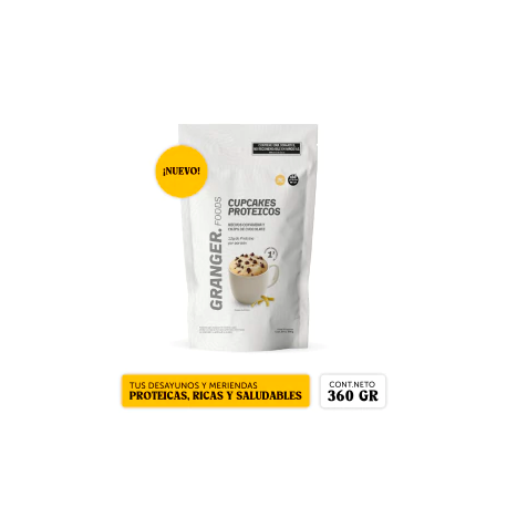 CUPCAKES PROTEICOS VAINILLA LEMON C/CHIPS X 360GR GRANGER