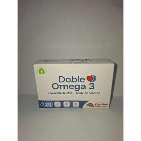 DOBLE OMEGA 3 X 20 CAPS GARDEN HOUSE