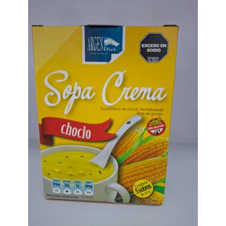 SOPA CREMA CHOCLO 5 SOBRES VEGANO ARGENDIET