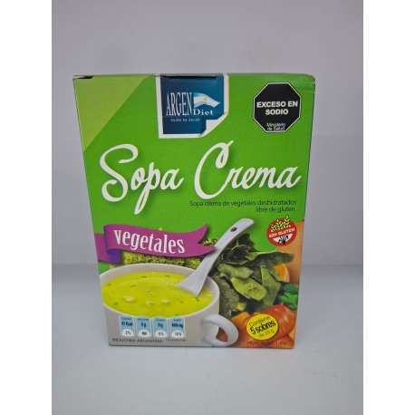 SOPA CREMA VEGETALES 5 SOBRES VEGANO ARGENDIET