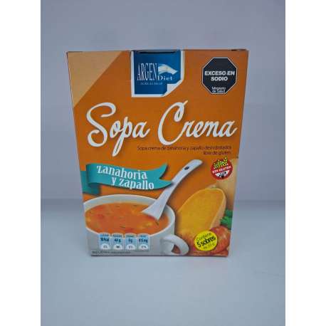 SOPA CREMA ZANAHORIA Y ZAPALLO 5 SOBRES VEGANO ARGENDIET