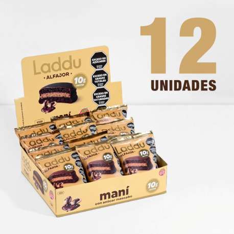 ALFAJOR LADDU MANÍ 10 GR  PROTEICO X 12 UNID. SRI SRI TATTVA-AYURVEDA