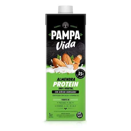 BEBIDA A BASE DE ALMENDRA PROTEIN X 1 LT. PAMPA VIDA