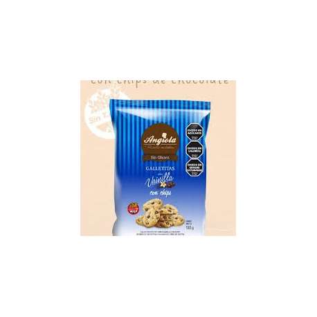 GALLETITAS VAINILLA CON CHIP DE CHOCOLATE X 130 GRS. ANGIOLA