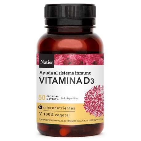 VITAMINA D3 X 50 CAPS NATIER