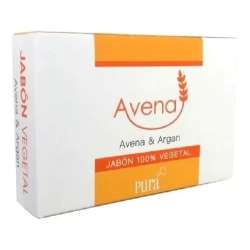 JABON VEGETAL AVENA Y ARGAN X 85 GRS. PURA SOAP.
