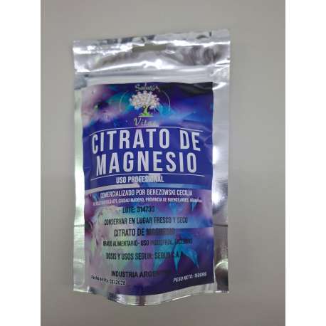 CITRATO DE MAGNESIO PURO X 150 GR PRODUCTOS IMPORTADOS