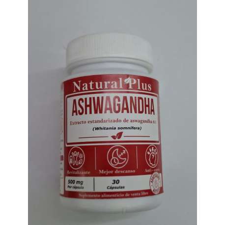 ASHWAGANDHA X 30 CAPS. NATURAL PLUS