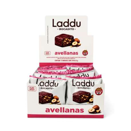 LADDU BOCADITO AVELLANAS CAJA X 12 UNID. SRI SRI TATTVA-AYURVEDADE 22 GR.