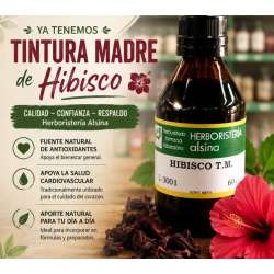 TINTURA MADRE  HIBISCO X 60 CC. HERBORISTERIA ALSINA